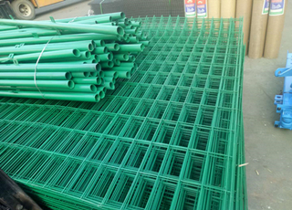 綠色鐵絲網圍欄